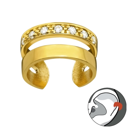Bar Ohrklemme und Ohrkletterer Schmuck | All4silver