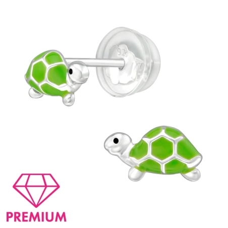 Schildpatt - Premium - Jewellery Silber 925 Farbige Ohrstecker
