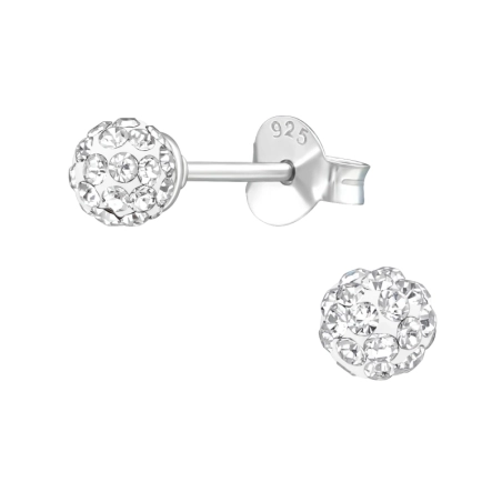 4 mm Kugel - Sterling Silber 925 Basic Ohrringe
