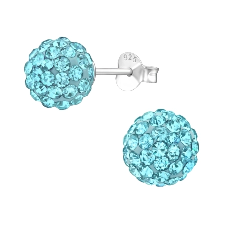 8 mm Kugel - Sterling Silber 925 Basic Ohrringe
