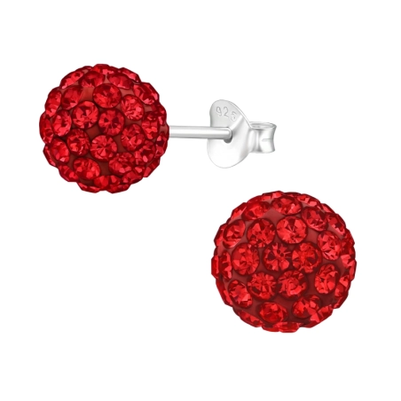 8 mm Kugel - Sterling Silber 925 Basic Ohrringe