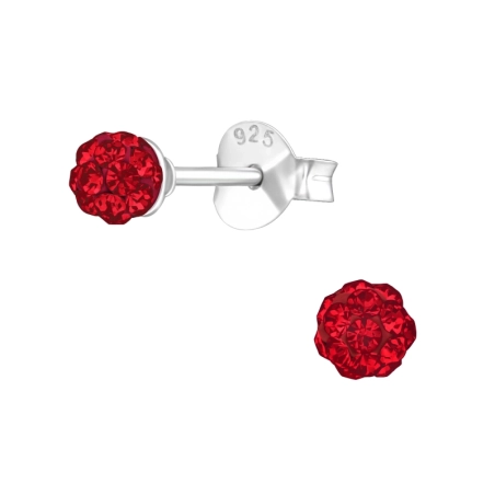 3 mm Kugel - 925 Sterling Silber Basic Ohrringe