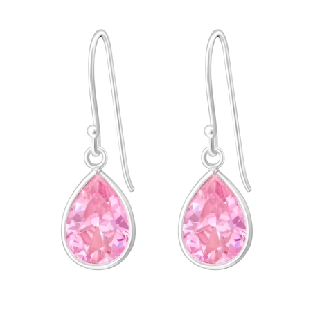 Birne Ohrringe mit Zirkonia Steinen Schmuck | All4silver