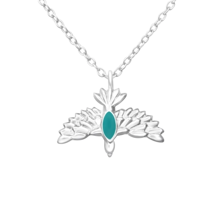 Vogel Halskette ohne Steine Schmuck | All4silver