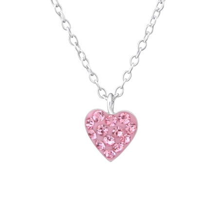 Herz - Halsketten aus Sterlingsilber 925 mit Kette