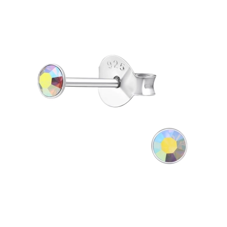 Runde 3 mm - Basic Ohrringe aus Sterlingsilber 925