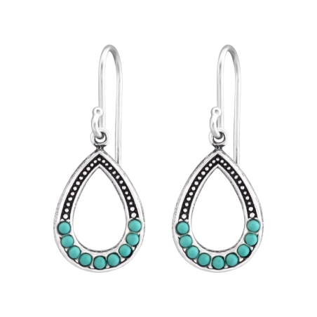 Teardrop - Ohrringe aus 925er Sterlingsilber mit Perlen
