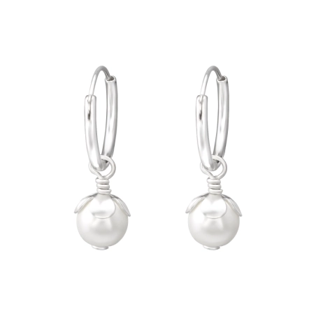 Hängeperle 6mm - Schmuck Silber 925 Ringe Ohrringe