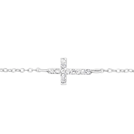 Kreuzen Armbänder mit Silberkette Schmuck | All4silver