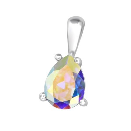 Eine Träne Anhänger mit Zirkonia Steinen Schmuck | All4silver