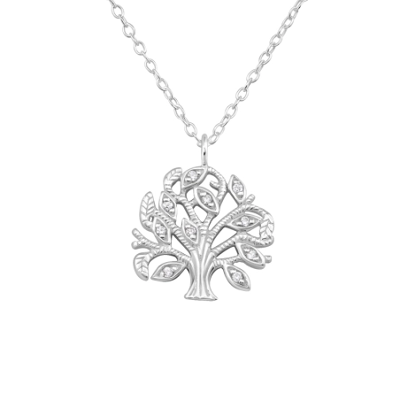 Baum des Lebens - Silber 925 Ketten mit Steinen