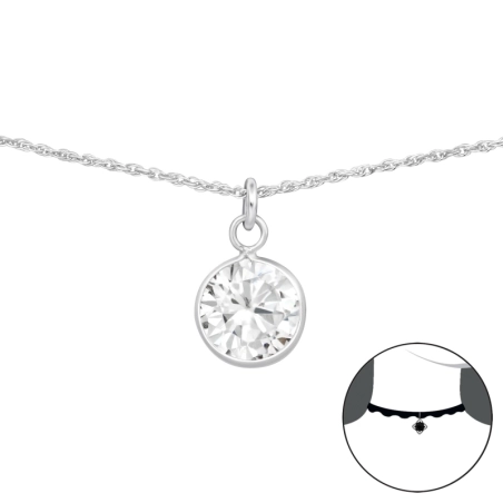 Runden Choker Halskette Schmuck | All4silver