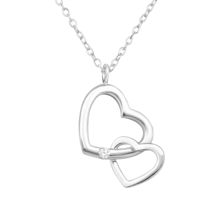 Doppeltes Herz Freunde & Liebende Schmuck | All4silver