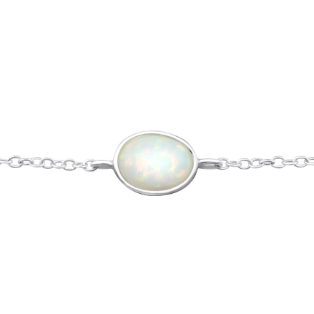 Oval Armbänder mit Silberkette Schmuck | All4silver