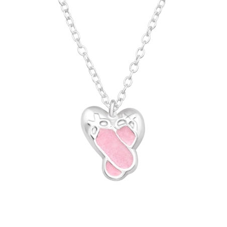 Silberne Ballettschuhe Halsketten für Kinder Schmuck | All4silver