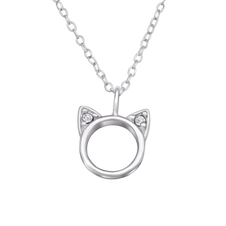 Silberne Katze Tier-Schmuck Schmuck | All4silver