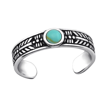 Runden Zehenringe aus Silber Schmuck | All4silver