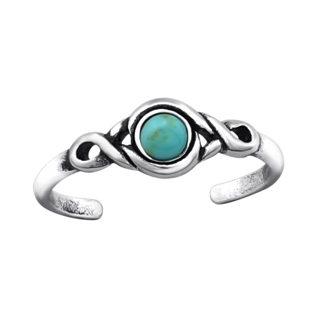 Runden Zehenringe aus Silber Schmuck | All4silver