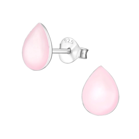 Silberne Träne Ohrstecker mit Halbedelsteinen Schmuck | All4silver