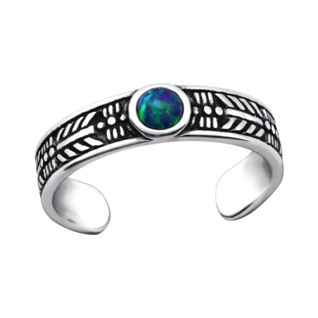 Runden Zehenringe aus Silber Schmuck | All4silver