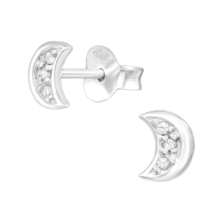 Ein Monat Ohrstecker mit Zirkonia Steinen Schmuck | All4silver