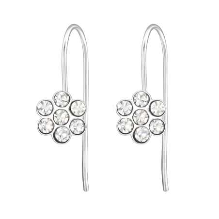 Silberne Blume Ohrringe für Kinder Schmuck | All4silver
