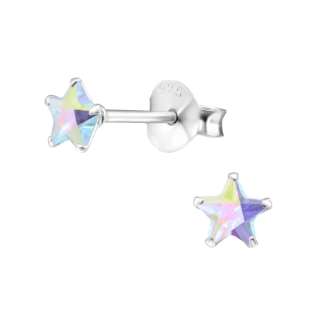 Silberstern 4mm Basic Ohrstecker Schmuck | All4silver