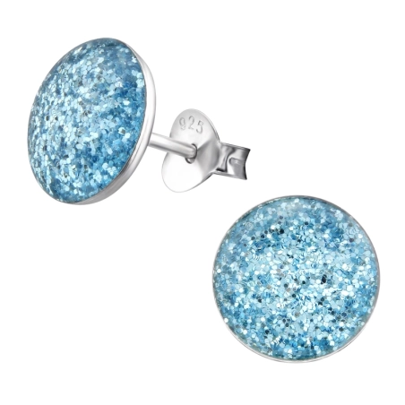 Silbernes Rad Ohrstecker mit Emaillefarben Schmuck | All4silver