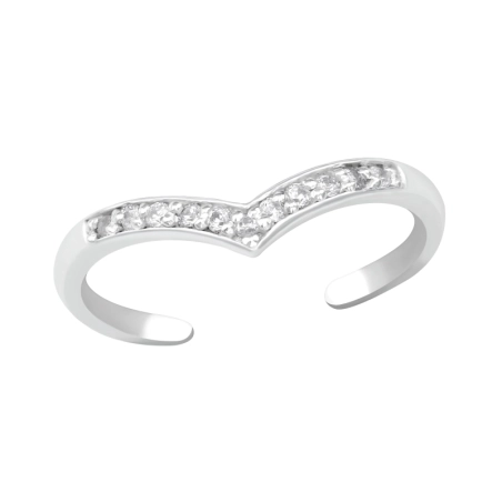 Herz Zehenringe aus Silber Schmuck | All4silver