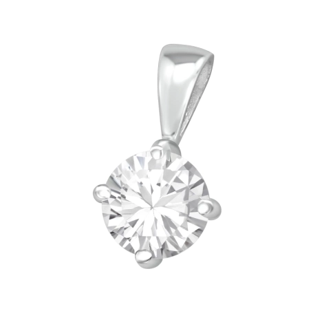 Silbernes Rad Anhänger mit Zirkonia Steinen Schmuck | All4silver