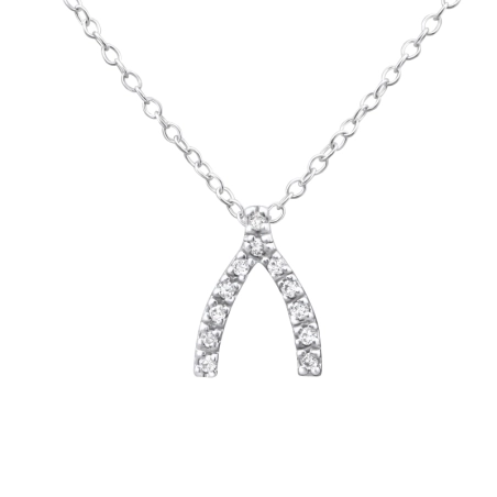 Würfel für Glück Halskette mit Steinen Schmuck | All4silver