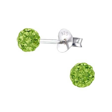 Silberne Kugel Basic Ohrstecker Schmuck | All4silver