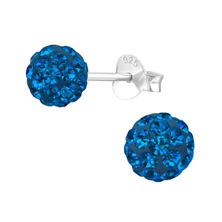Silberne Kugel Basic Ohrstecker Schmuck | All4silver