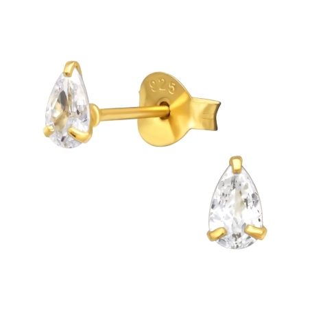 Silber Teardrop - Silber 925 Basic Ohrringe