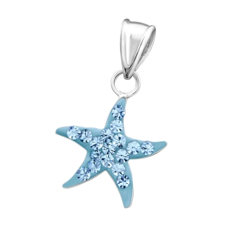 Silberner Stern Anhänger für Kinder Schmuck | All4silver