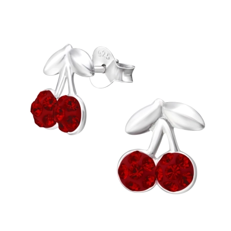 Kirschbaum Ohrstecker mit Steinen Schmuck | All4silver