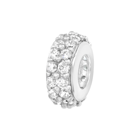 Silberrad mit Zirkonen - Schmuck Silber 925 Perlen mit Zirkon/Kristall