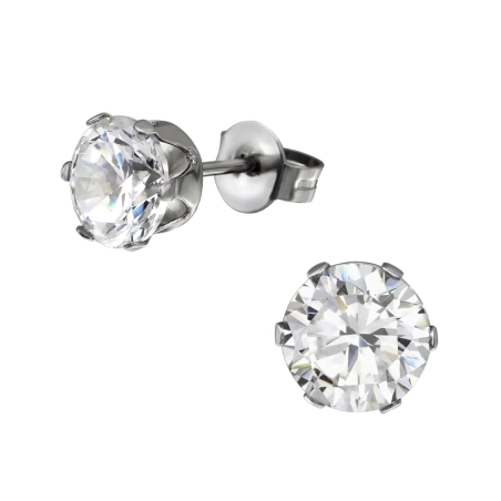 Rad Stahl-Ohrstecker Schmuck | All4silver
