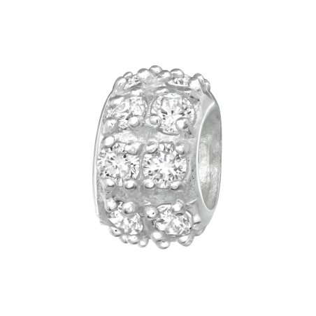 Silbernes Rad Charms Anhänger mit Steinen Schmuck | All4silver
