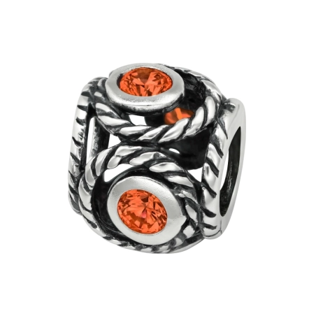 Silbernes Rad Charms Anhänger mit Steinen Schmuck | All4silver