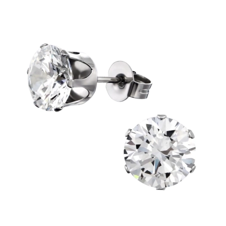 Rad Stahl-Ohrstecker Schmuck | All4silver
