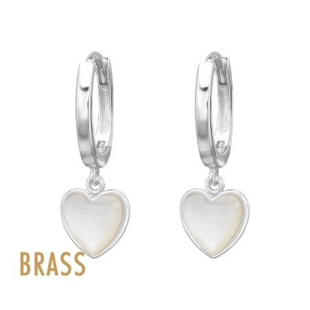 Herzringe aus Messing Messing Ohrringe Schmuck | All4silver